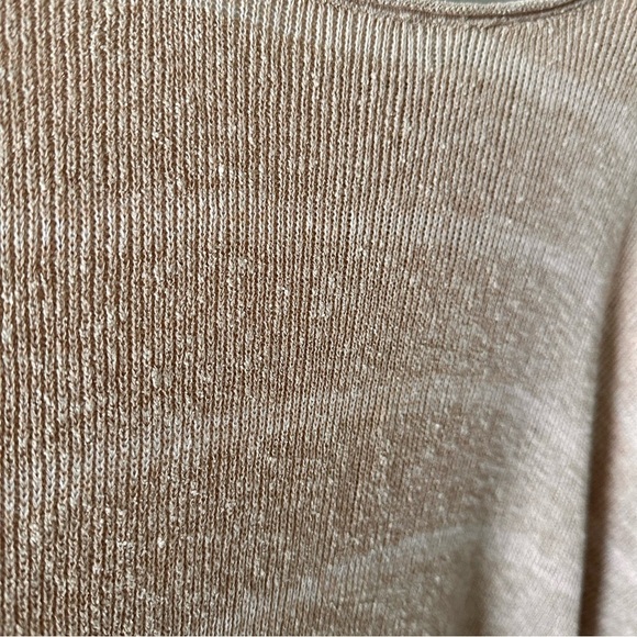 Free People Shipping News Oversized Tunic Sweater Women L Beige Tan Cozy Beachy - Picture 14 of 15